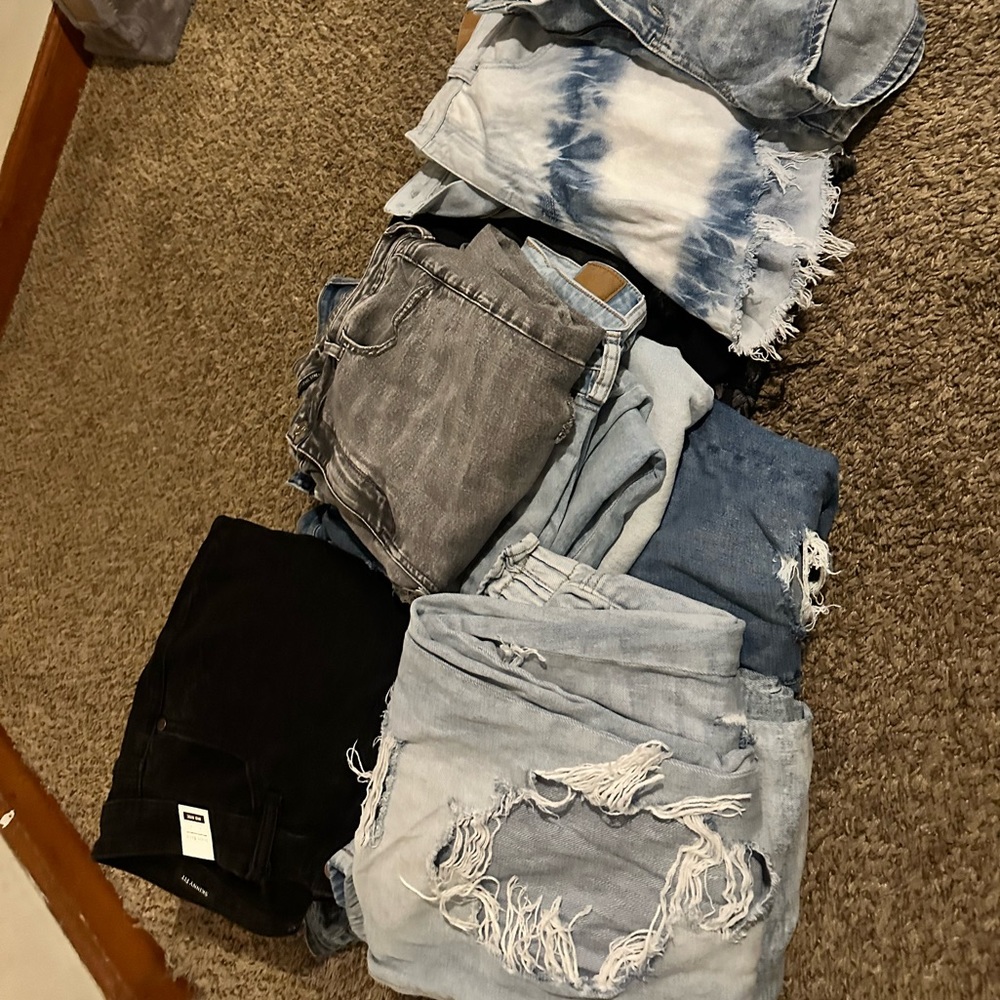 Lots of 10 American eagle & Judy blue and Kan Kan jeans size 14